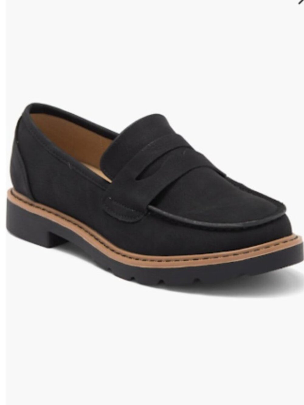 TARYN by Taryn Rose Devanie Memory Foam Penny Loafers BLACK Women’s 7.5